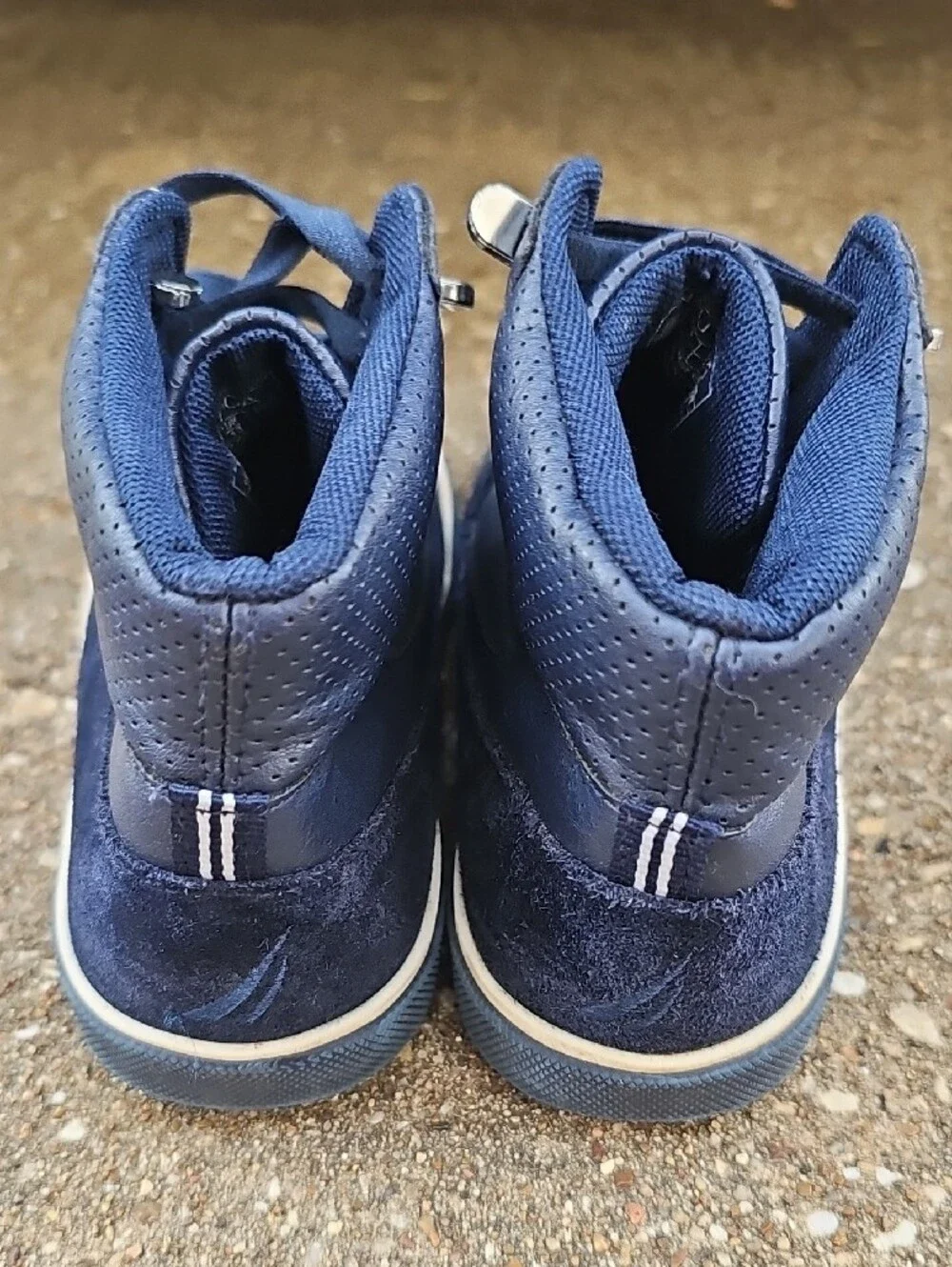 Nautica Horizon Youth Navy Blue High-Top Sneakers Boys 1
